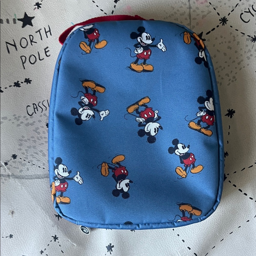 Hanna Andersson Mickey Mouse Kids Lunch Bag - Blue and Red - Picture 4 of 6